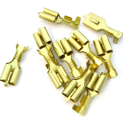 Female Locking Spade Terminal - 6.3mm - 10 Pack - Honda Motorcycle Wire Repair