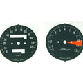 Speedometer & Tachometer Gauge Decal Set - 1976 Honda CB400F instrument