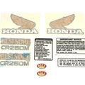 Decal Set - Honda CR250M Elsinore 1973-1975 - Gas Tank Side Covers Warning Label