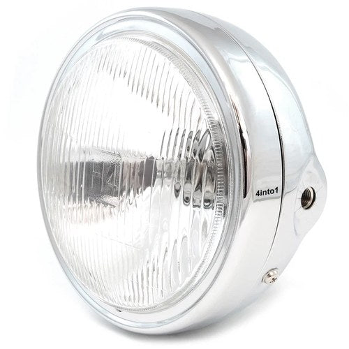 Honda Chrome Halogen Motorcycle Headlight Assembly - CB650 CB750 CB900 GL1100