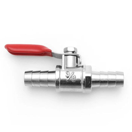 Metal Inline Fuel Valve Petcock - 3/8" - Motorcycle Fuel Diesel Gas Petrol