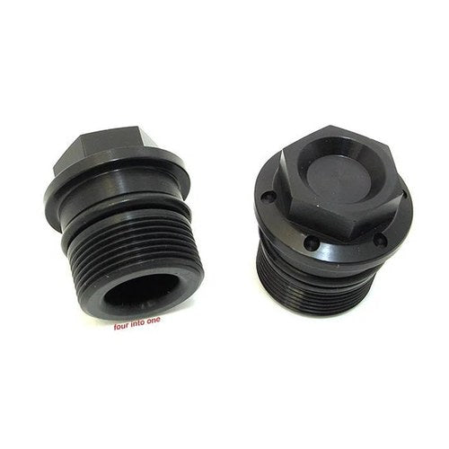Joker Machine Fork Tube Plugs - 35mm - Black - CB450 CB500T CB550 CB750