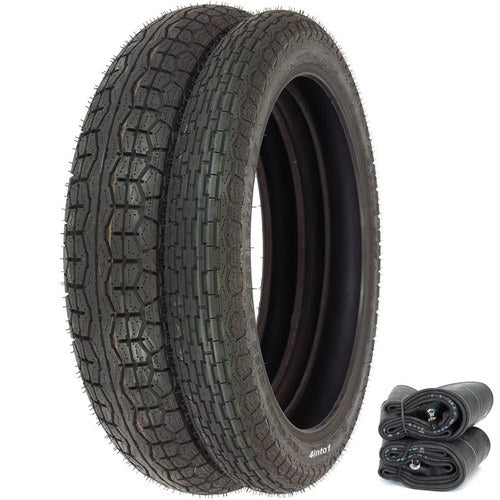 Irc GS-11 Tire Set - Honda CB350/360/400F CJ/CL360 - Tires and Tubes