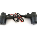 Flat Black Aluminum Turn Signals - Smoke Lens Single Filament Honda Bobber Cafe