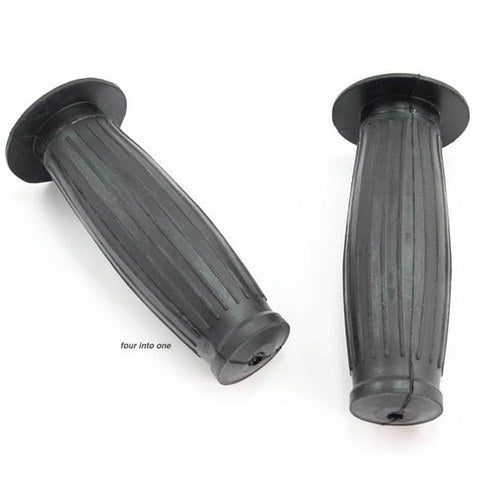 GT Style Black Cushioned Motorcycle Grips - 42-28700
