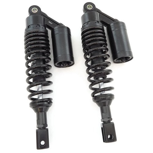 Black Remote Reservoir Honda Motorcycle Shocks - Eye To Clevis - 320mm - 330mm