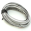 OEM Colored Electrical Wire 18 Gauge - 13' Roll - White / Black Stripe