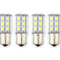 Set of 4 - LED Bulbs - 27 Smd - 1156 - White - RV Camper Car Truck Motorcycle