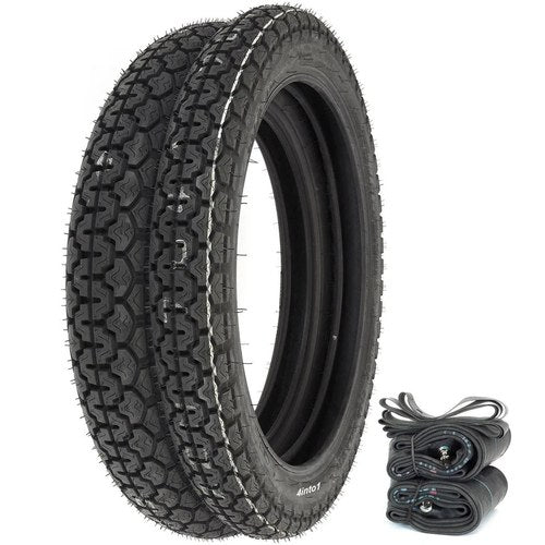 Dunlop Vintage K70 Tire Set - Yamaha XS650 - Tires Tubes and Rim Strips