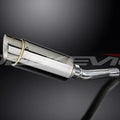Delkevic Mini 8" Stainless Steel Round Muffler Slip On - Honda CBR250R 2011-2014