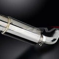 Delkevic 8" Stainless Steel Round Muffler - Honda VFR800F Interceptor 2014-2015