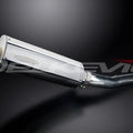 Delkevic 14” Stainless Oval Muffler Slip On - Honda CBR600 F4i 2001-2006 Exhaust