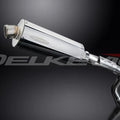 Delkevic 14" Stainless Steel Oval Muffler Slip On - Honda 599 CB600F 2004, 2006