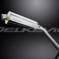 Delkevic 14" Stainless Oval Muffler - Honda Transalp XL600V 1987-1999 Exhaust