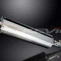 Delkevic 18" Stainless Oval Muffler Slip-on - Honda Silver Wing FSC600 2002-2014