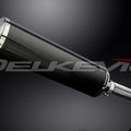 Delkevic 18" High Mount Carbon Oval Muffler - Honda VFR800 Interceptor 1998-2001