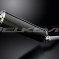 Delkevic 18" Carbon Fiber Oval Muffler Slip On - Honda CBR600 F3 1995-1996