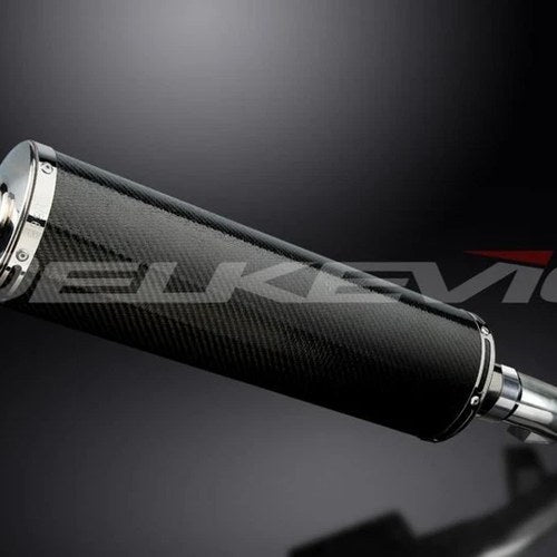 Delkevic 18" Carbon Oval Muffler Slip On - Honda NC700X ABS 2011-2017