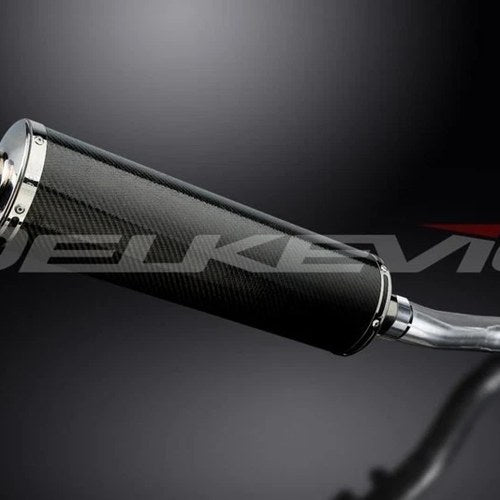 Delkevic 18" Carbon Fiber Oval Muffler Slip On - Honda CB500X 2016
