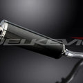 Delkevic 18" Carbon Fiber Oval Muffler Slip On - Honda CB500X 2016