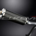 Delkevic 14" Carbon Fiber Oval Muffler Slip On - Honda CBR500R 2013-2020
