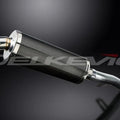 Delkevic 14" Carbon Fiber Oval Muffler Slip On - Honda CB1100A 2013-2014