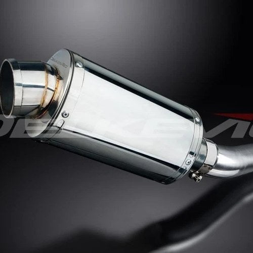 Delkevic 9" Stainless Oval Muffler - Honda CB1300 Super Four 2003-2010 Exhaust