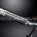 Delkevic 14" Carbon Fiber Round Muffler Slip On - Honda CB500X 2013-2016