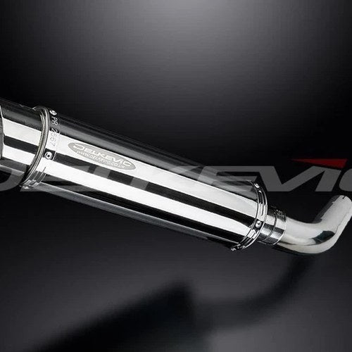 Delkevic 14" Stainless Muffler Slip On - Honda VFR800F Interceptor 2014-2015
