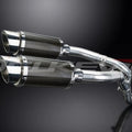 Delkevic 8" Mini Carbon Fiber Slip On Mufflers - Kawasaki ZX-10R Ninja 2006-2007