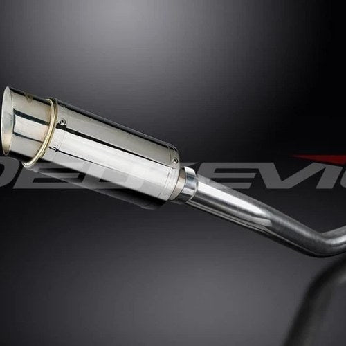 Delkevic 8" Stainless Slip On Muffler - Kawasaki ZX-9R Ninja 2000-2001 Exhaust