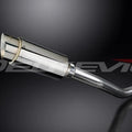 Delkevic 8" Stainless Slip On Muffler - Kawasaki ZX-9R Ninja 2000-2001 Exhaust