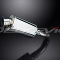 Delkevic 9" Stainless Oval Slip On Muffler - Kawasaki Z900 2017-2021 Exhaust