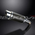Delkevic 8" Mini Carbon Round Muffler - Kawasaki KLE650 Versys 2006-2014 Exhaust
