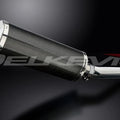 Delkevic 14" Carbon Oval Slip On Muffler - Kawasaki ZX-9R 1994-1997 Exhaust
