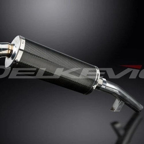Delkevic 14" Carbon Slip On Muffler - Kawasaki Versys 1000 2015-2018 Exhaust