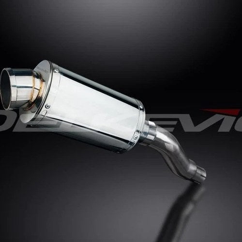 Delkevic 9" Stainless Slip On Muffler - Kawasaki Ninja 300 2013-2017 Exhaust