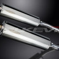 Delkevic 18" Stainless Oval Mufflers - Suzuki DL1000 V-Strom 2002-2012 Exhaust