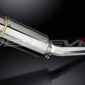 Delkevic 8" Stainless Round Slip On Muffler - Suzuki GSX-R1000 2005-2006 Exhaust