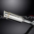 Delkevic 8" Stainless Round Slip On Muffler - Suzuki GSX-R1000 2001-2002 Exhaust