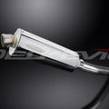 Delkevic 14" Stainless Oval Slip On Muffler - Suzuki GSX-R750 2004-2005 Exhaust