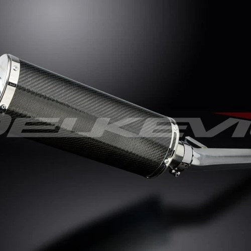 Delkevic 14" Carbon Slip-on Muffler - Suzuki GSX750F Katana 1998-2006 Exhaust