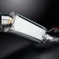 Delkevic 9" Stainless Oval Slip On Muffler - Suzuki GSX-R600 2008-2010 Exhaust