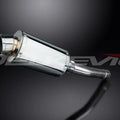 Delkevic 9" Stainless Oval Slip On Muffler - Suzuki GSX-R600 2004-2005 Exhaust