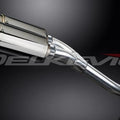 Delkevic 8" Stainless Round Slip On Mufflers - Yamaha FZ6 2004-2010 Exhaust