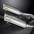 Delkevic 8" Stainless Round Slip On Mufflers - Yamaha FJR1300 2006-2021 Exhaust