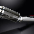 Delkevic 8" Carbon Round Slip On Muffler - Yamaha FZ1 FZS1000 2000-2005 Exhaust