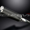 Delkevic 14" Carbon Oval Slip On Muffler - Yamaha TDM850 1991-2001 Exhaust