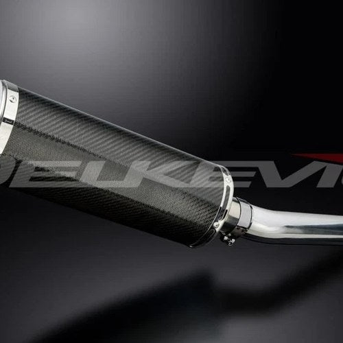 Delkevic 14" Carbon Oval Muffler - Yamaha YZF-R6 03-05 YZF-R6S 06-09 Exhaust