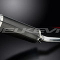 Delkevic 14" Carbon Oval Muffler - Yamaha YZF-R6 03-05 YZF-R6S 06-09 Exhaust